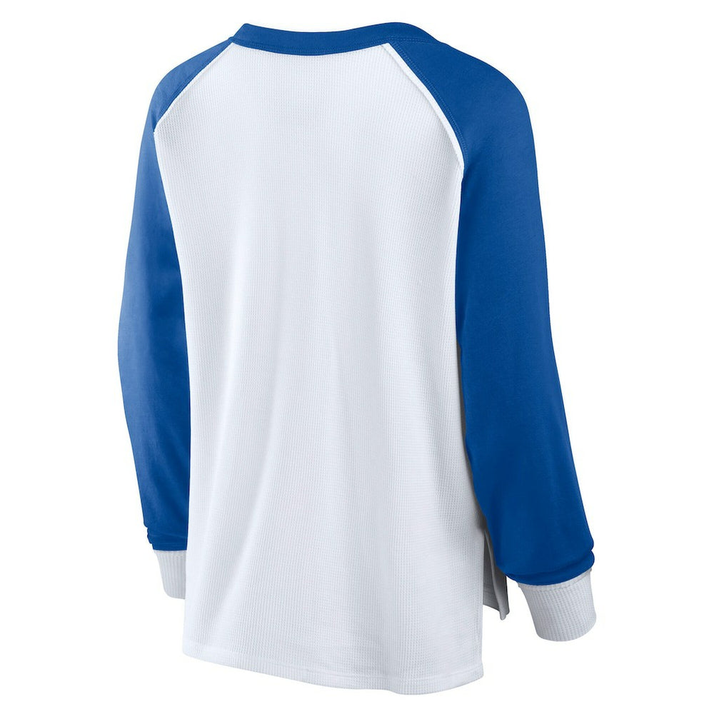 Philadelphia 76ers Women's Open Lane Waffle Long Sleeve V-Neck T-Shirt - White online