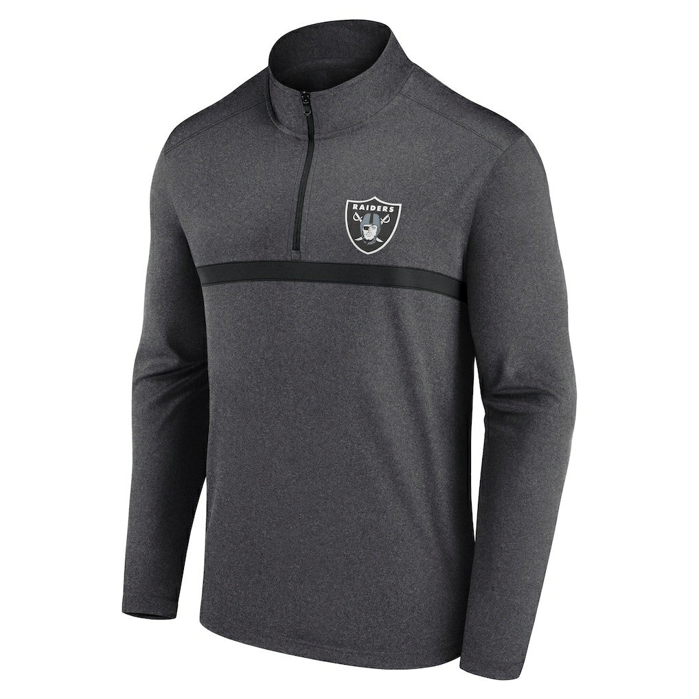 Las Vegas Raiders Head-to-Head Quarter-Zip Pullover - Charcoal online