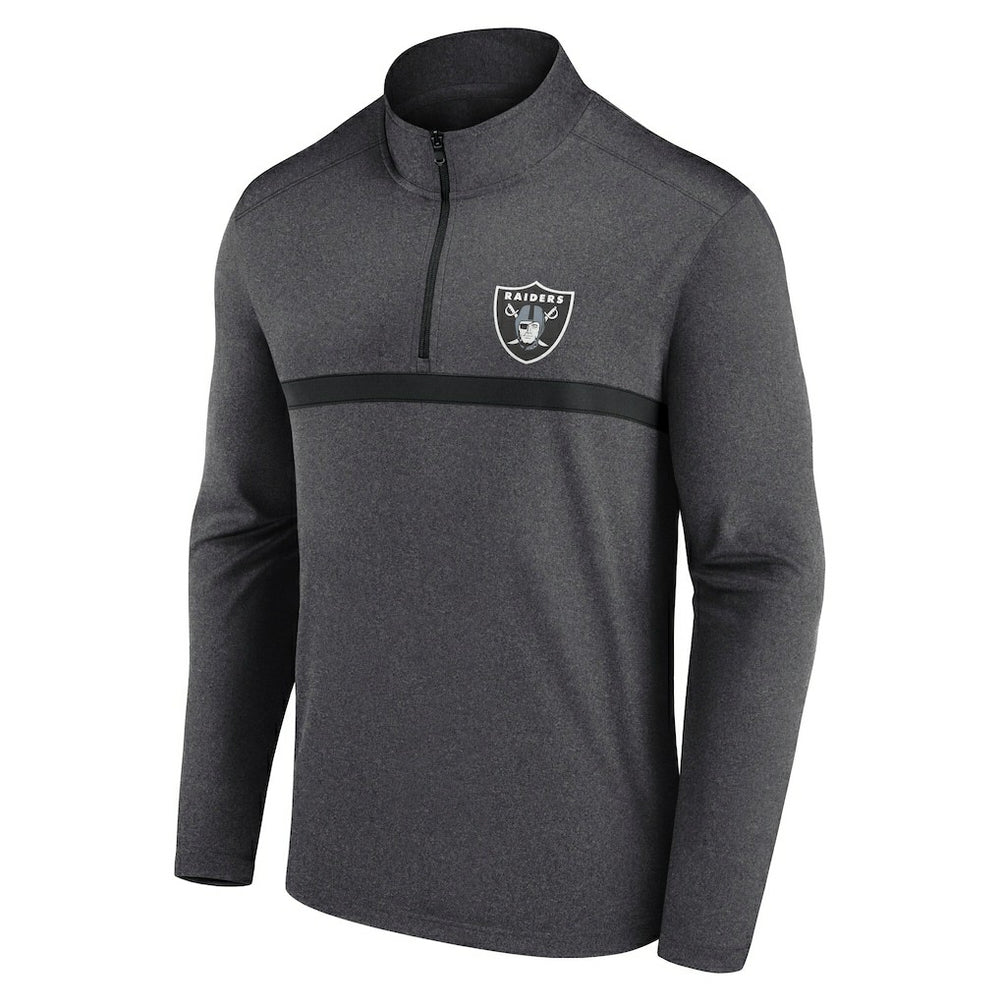 Las Vegas Raiders Head-to-Head Quarter-Zip Pullover - Charcoal online