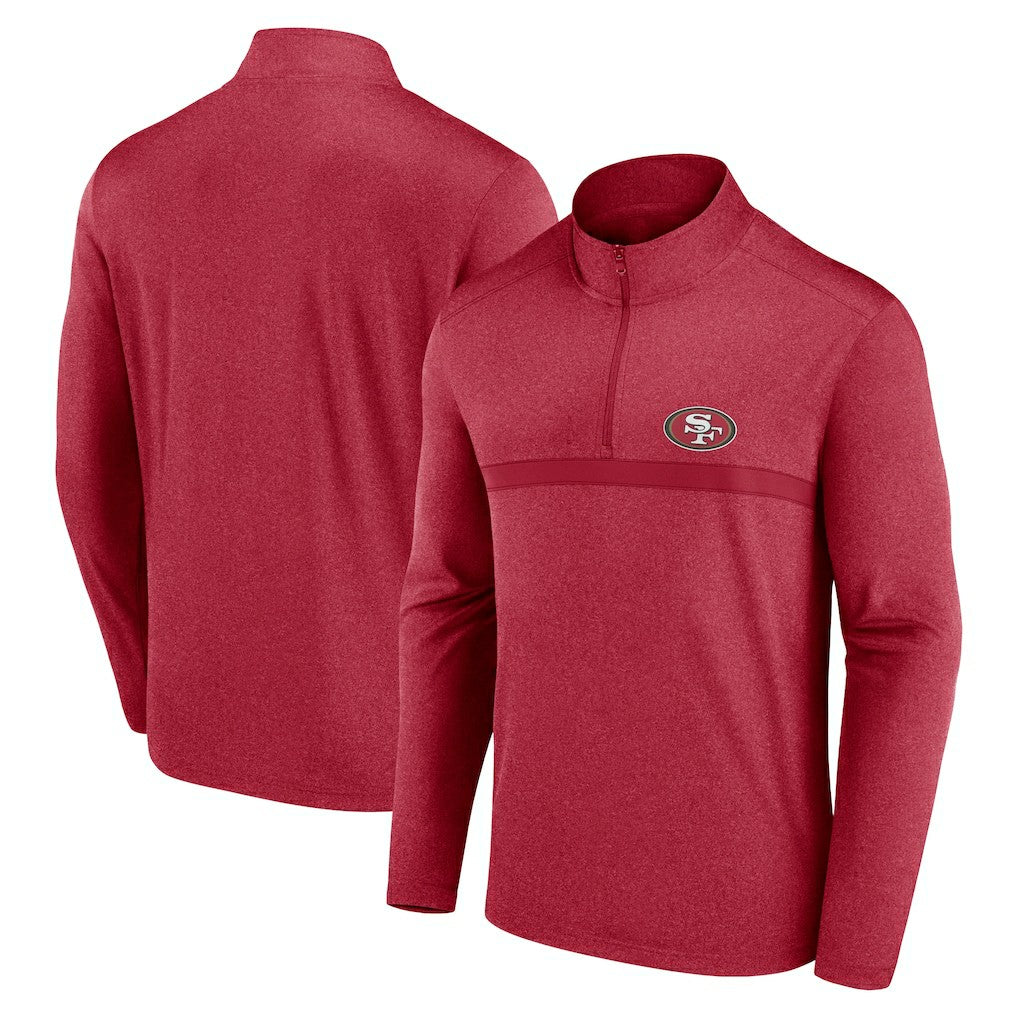 San Francisco 49ers Head-to-Head Quarter-Zip Pullover - Scarlet on sale