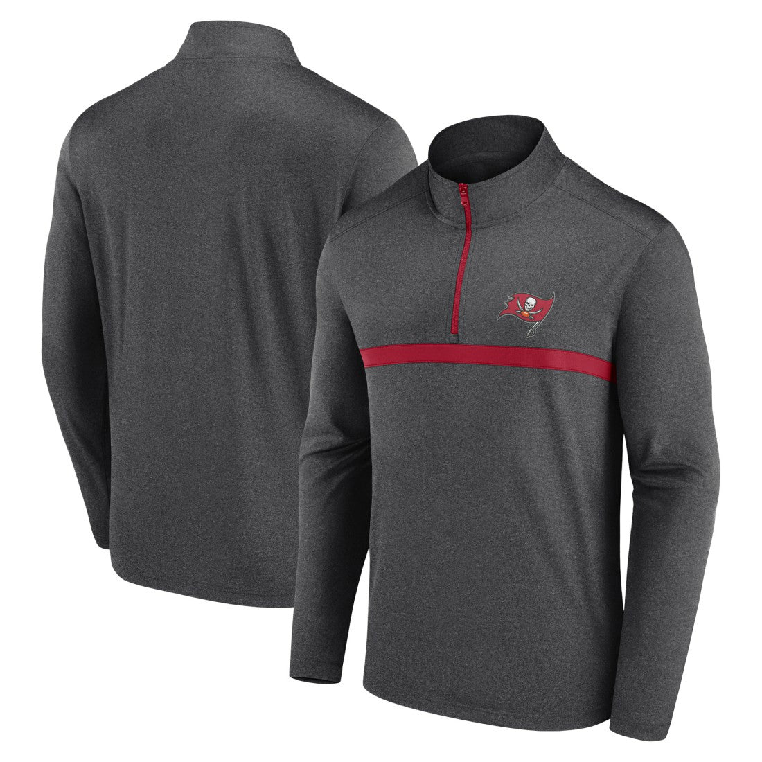 Tampa Bay Buccaneers Head-to-Head Quarter-Zip Pullover - Heather Charcoal on sale