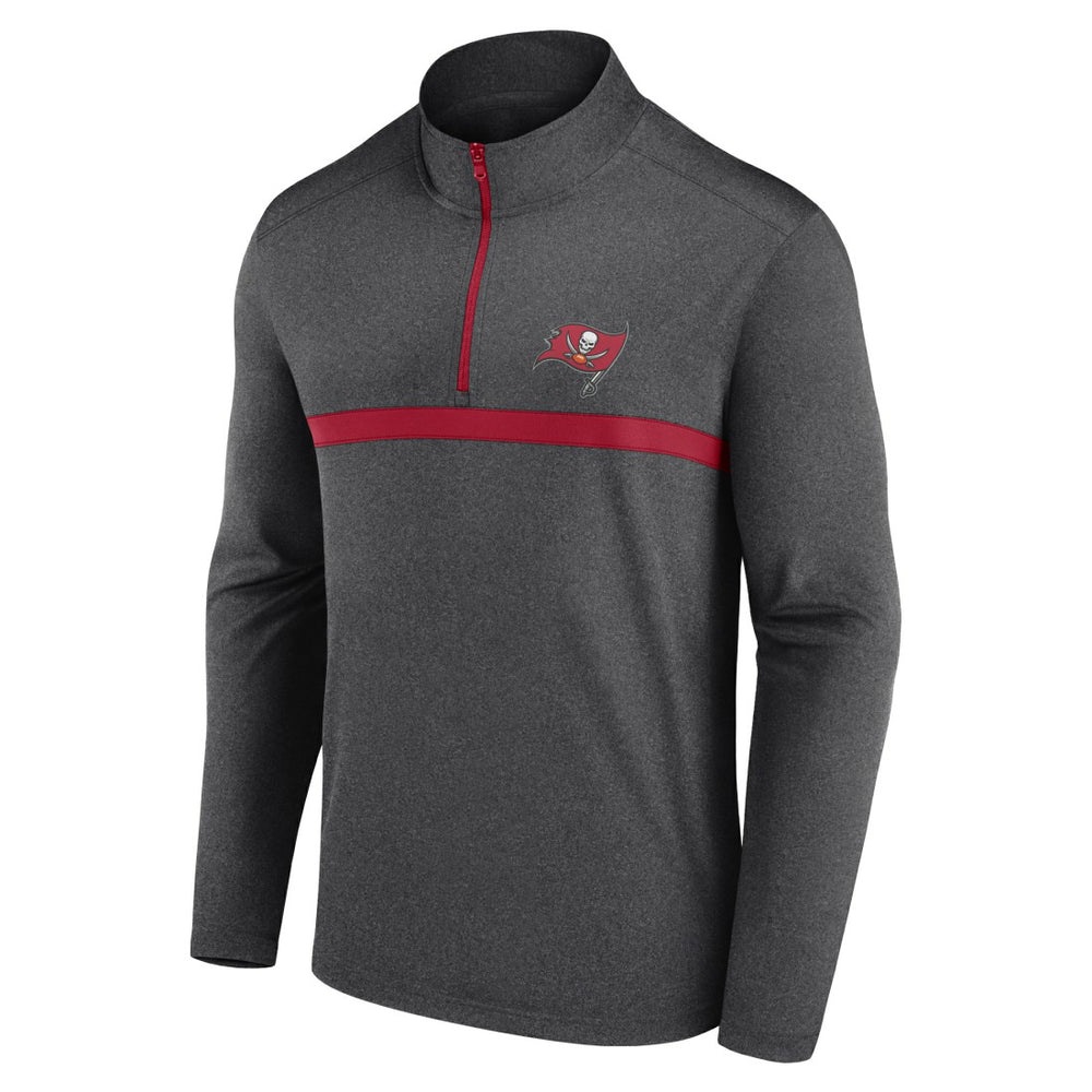 Tampa Bay Buccaneers Head-to-Head Quarter-Zip Pullover - Heather Charcoal on sale