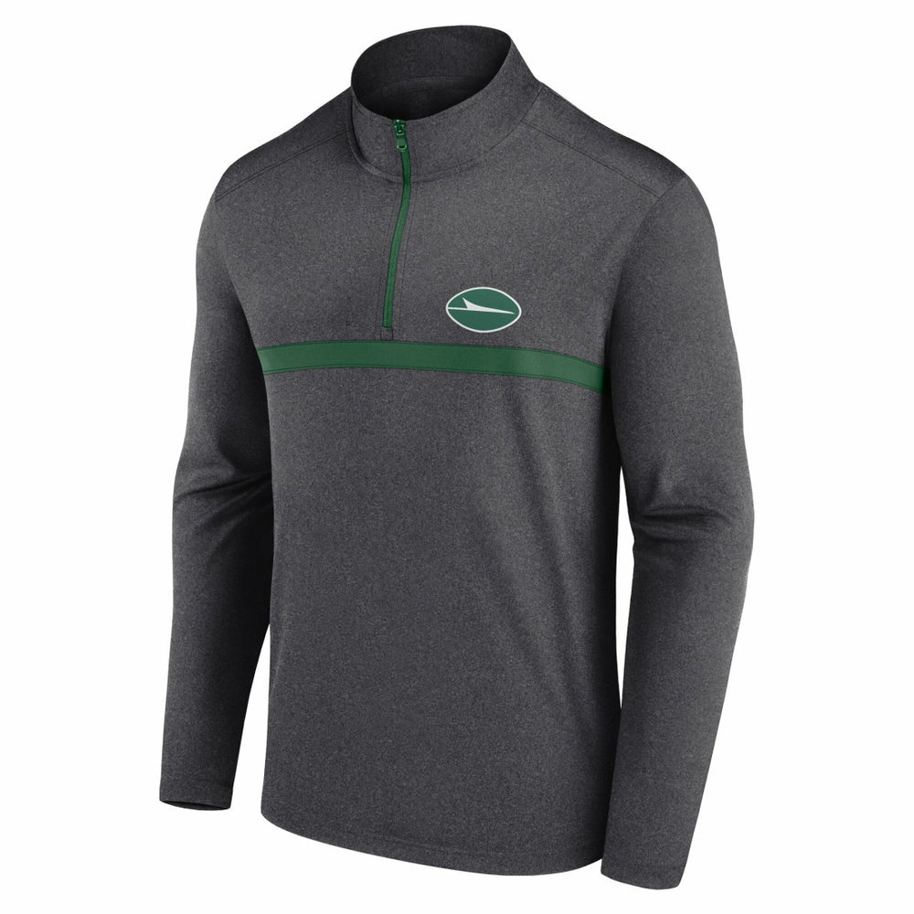 New York Jets Head-to-Head Quarter-Zip Pullover - Heather Charcoal online