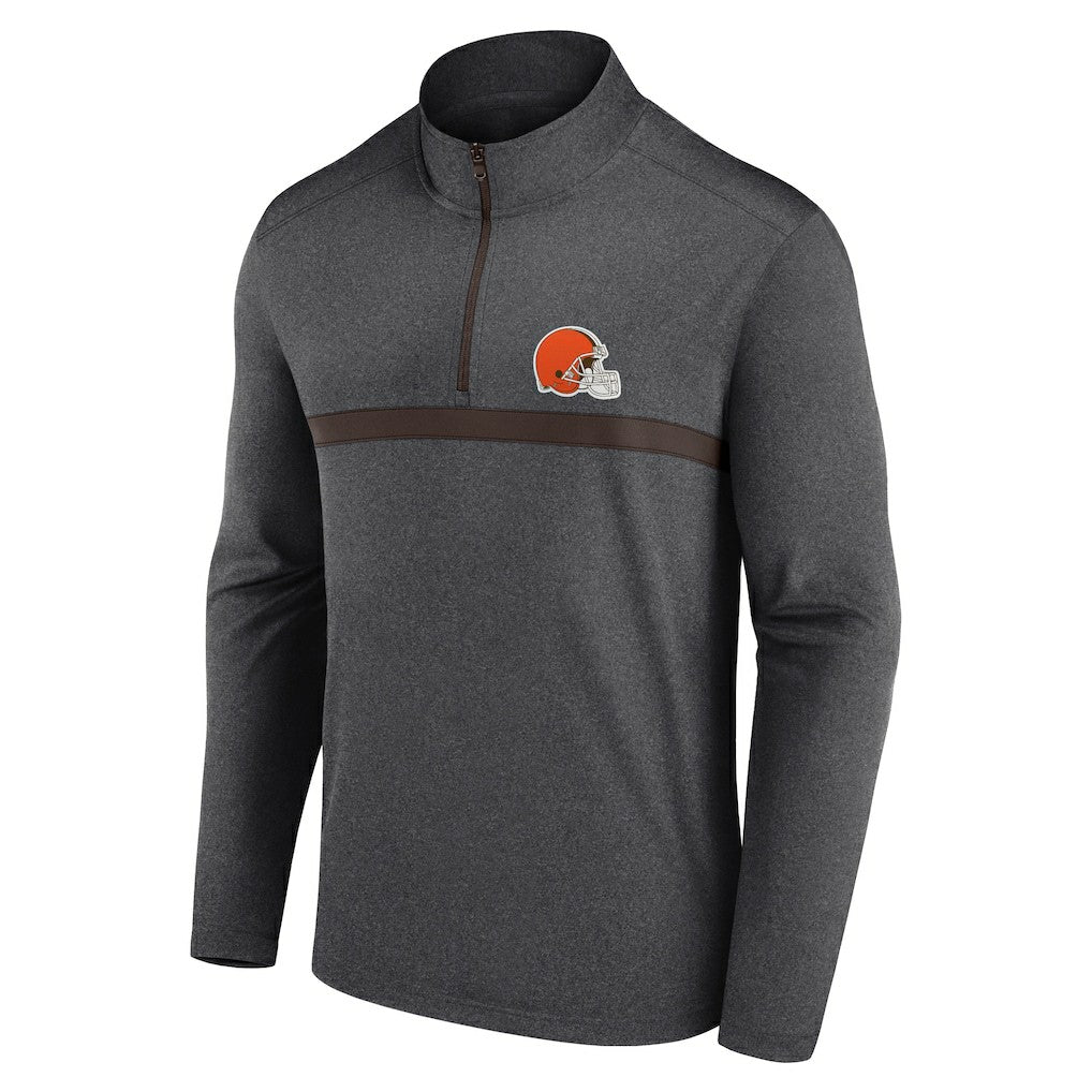 Cleveland Browns Head-to-Head Quarter-Zip Pullover - Charcoal cheap