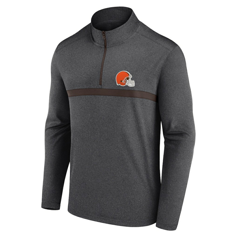 Cleveland Browns Head-to-Head Quarter-Zip Pullover - Charcoal cheap