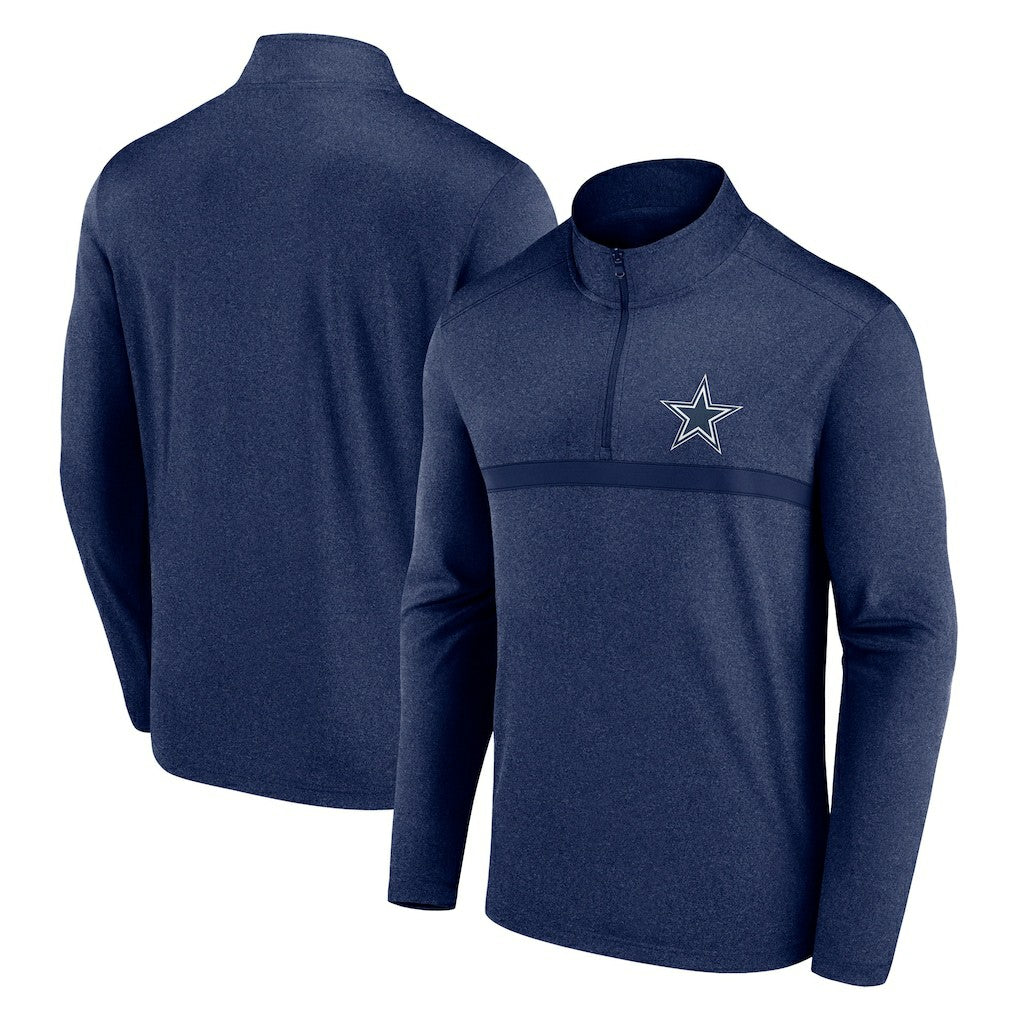 Dallas Cowboys Head-to-Head Quarter-Zip Pullover - Navy cheap