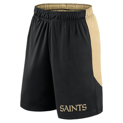 New Orleans Saints Launch Shorts - Black/Gold on sale