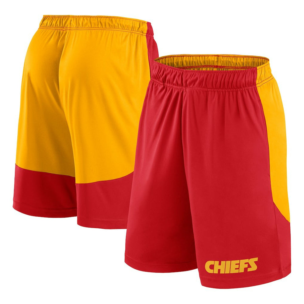 Kansas City Chiefs Launch Shorts - Red/Gold on sale