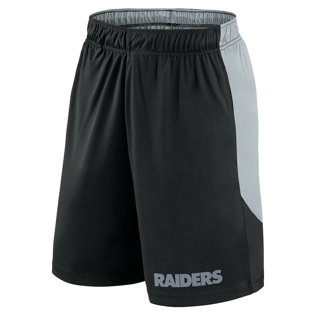 Las Vegas Raiders Launch Shorts - Black/Silver discount