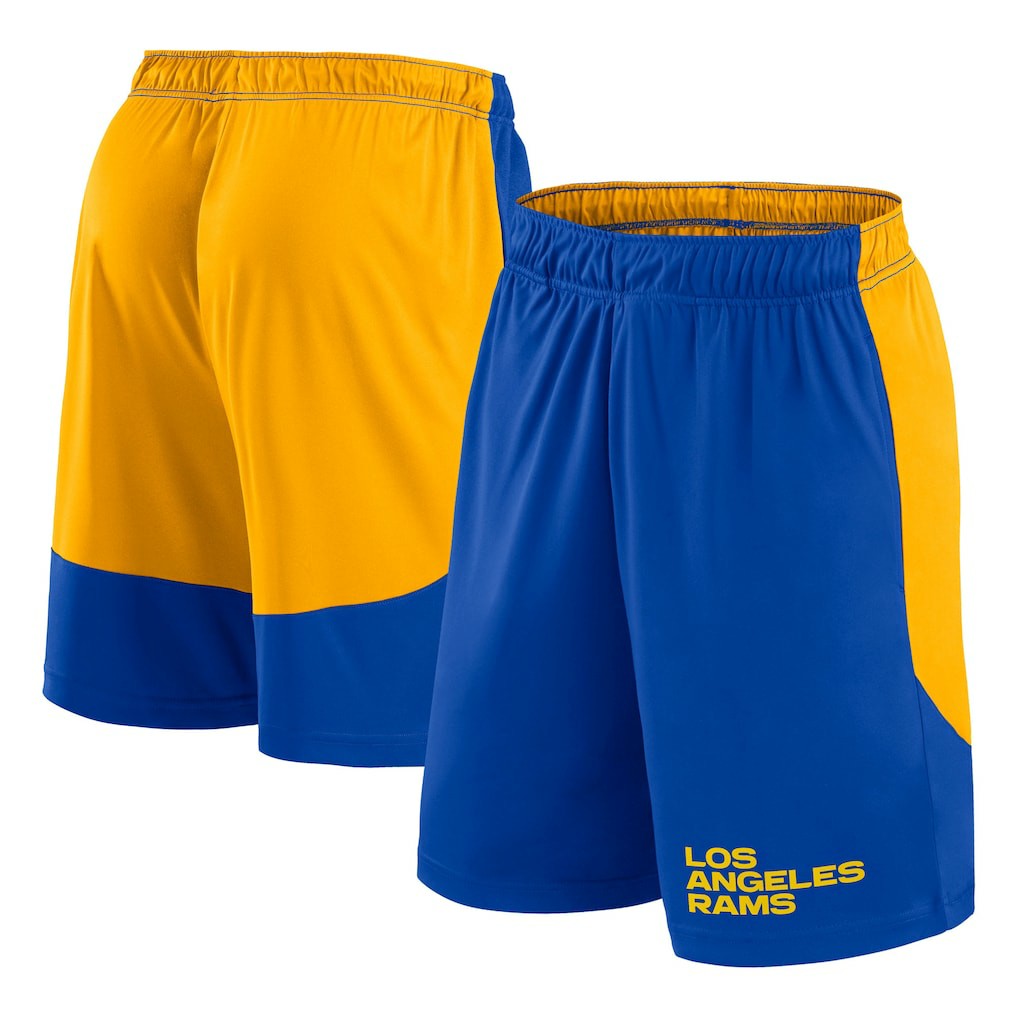 Los Angeles Rams Launch Shorts - Royal/Gold for sale