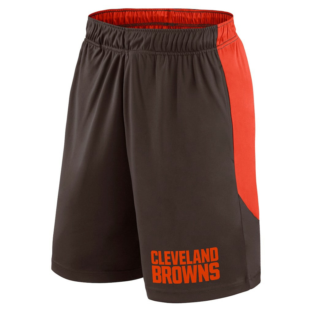 Cleveland Browns Launch Shorts - Brown/Red for sale