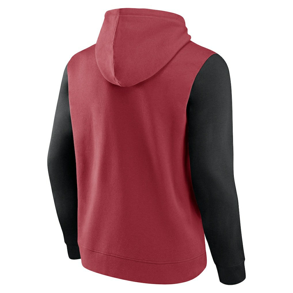 Arizona Cardinals Outline Pullover Hoodie - Cardinal/Black cheap