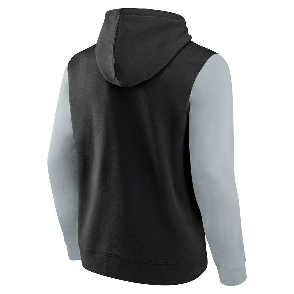 Las Vegas Raiders Outline Pullover Hoodie - Black/Silver discount