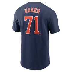 Josh Hader Houston Astros Fuse Name & Number T-Shirt Navy