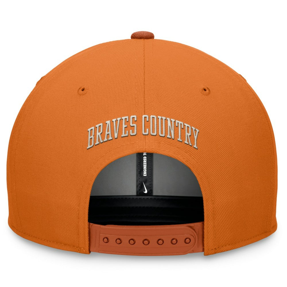 Atlanta Braves Pro Dunk Performance Snapback Hat Orange