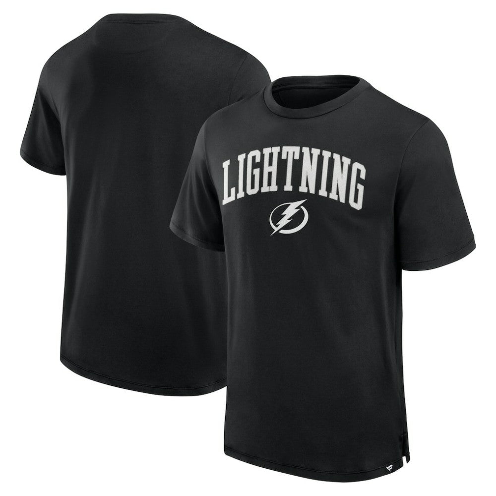 Tampa Bay Lightning Fanatics Elevated Pima T-Shirt - Black T-shirts
