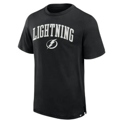 Tampa Bay Lightning Fanatics Elevated Pima T-Shirt - Black T-shirts