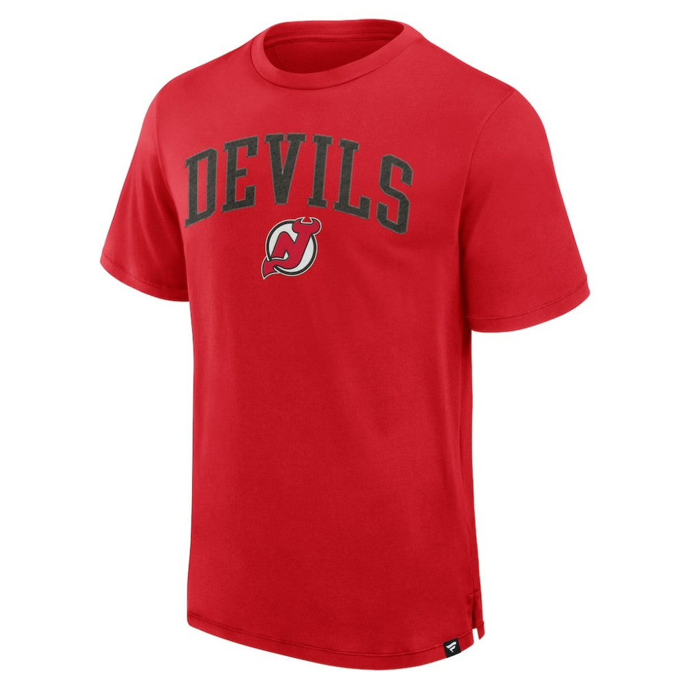New Jersey Devils Fanatics Elevated Pima T-Shirt - Red T-shirts