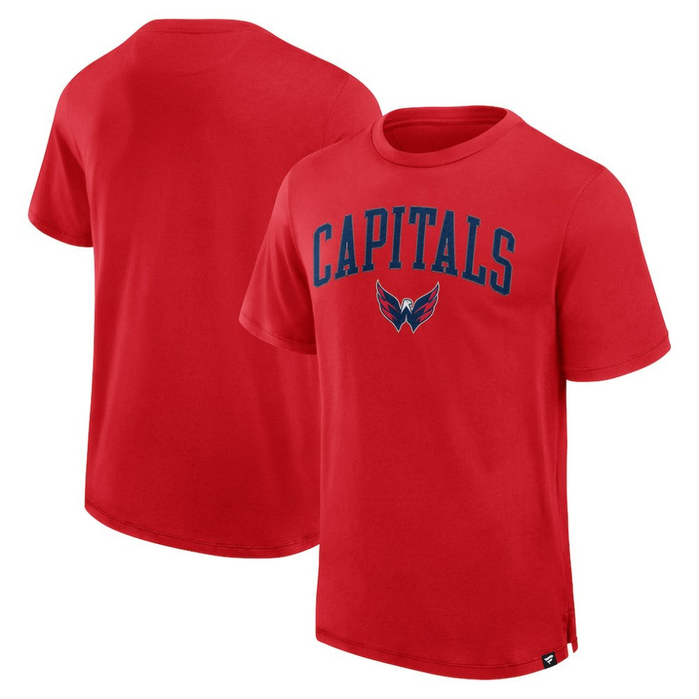 Washington Capitals Fanatics Elevated Pima T-Shirt - Red T-shirts