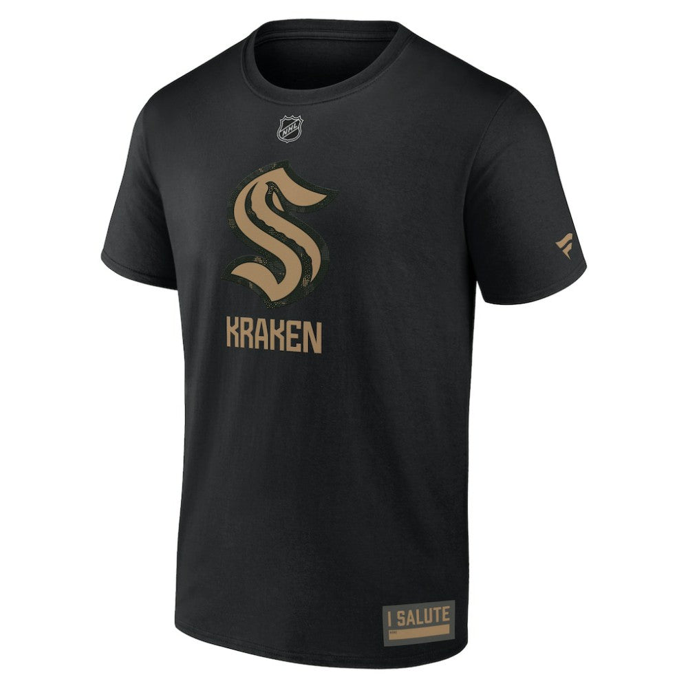 Seattle Kraken Fanatics 2024 Military Appreciation T-Shirt - Black T-shirts