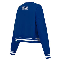 Tampa Bay Lightning Pro Standard Women's Area Code Cropped Pullover Sweatshirt - Blue Sweatshirts