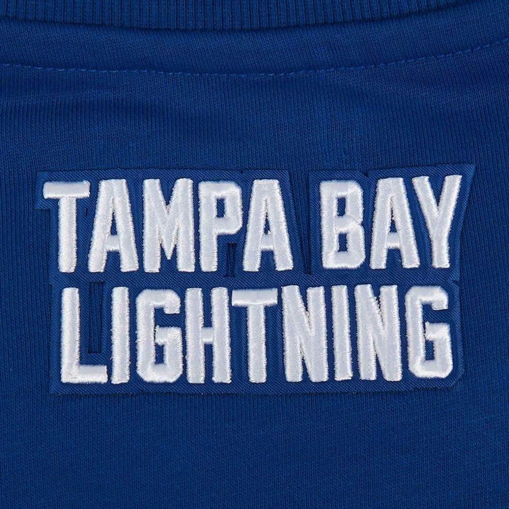 Tampa Bay Lightning Pro Standard Women's Area Code Cropped Pullover Sweatshirt - Blue Sweatshirts
