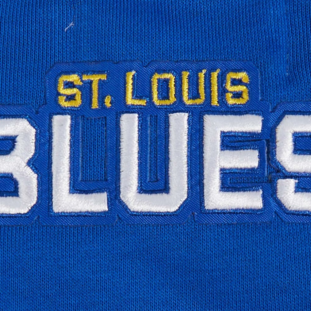 St. Louis Blues Pro Standard Women's Area Code Cropped Pullover Sweatshirt - Blue Sweatshirts