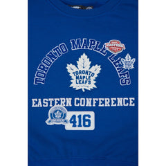 Toronto Maple Leafs Pro Standard Women's Area Code Cropped Pullover Sweatshirt - Blue Sweatshirts