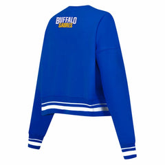 Buffalo Sabres Pro Standard Women's Area Code Cropped Pullover Sweatshirt - Royal Sweatshirts