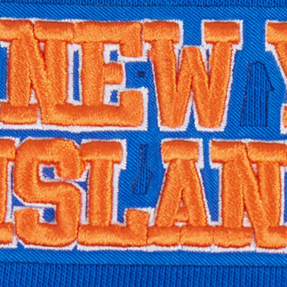 New York Islanders Pro Standard Women's Area Code Cropped Pullover Sweatshirt - Royal Sweatshirts