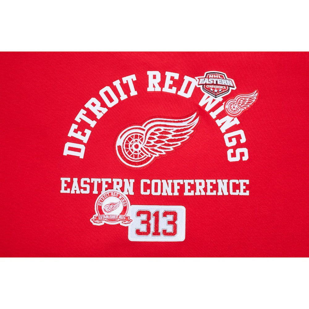 Detroit Red Wings Pro Standard Women's Area Code Cropped Pullover Sweatshirt - Red Sweatshirts