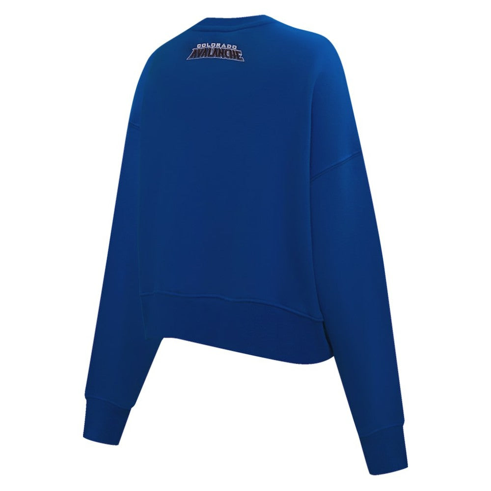 Colorado Avalanche Pro Standard Women's Area Code Cropped Pullover Sweatshirt - Blue Sweatshirts