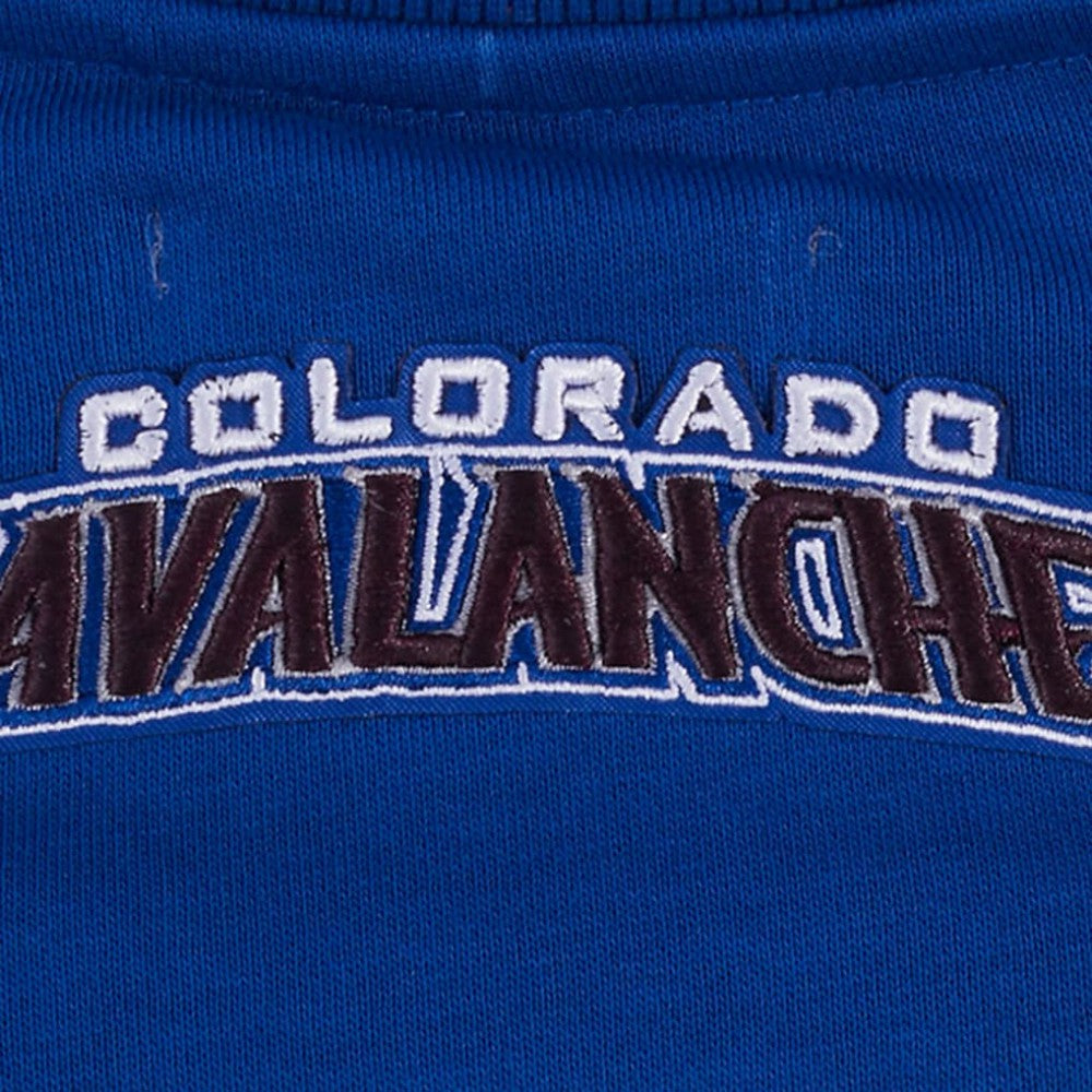 Colorado Avalanche Pro Standard Women's Area Code Cropped Pullover Sweatshirt - Blue Sweatshirts
