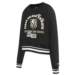 Vegas Golden Knights Pro Standard Women's Area Code Cropped Pullover Sweatshirt - Black Sweatshirts