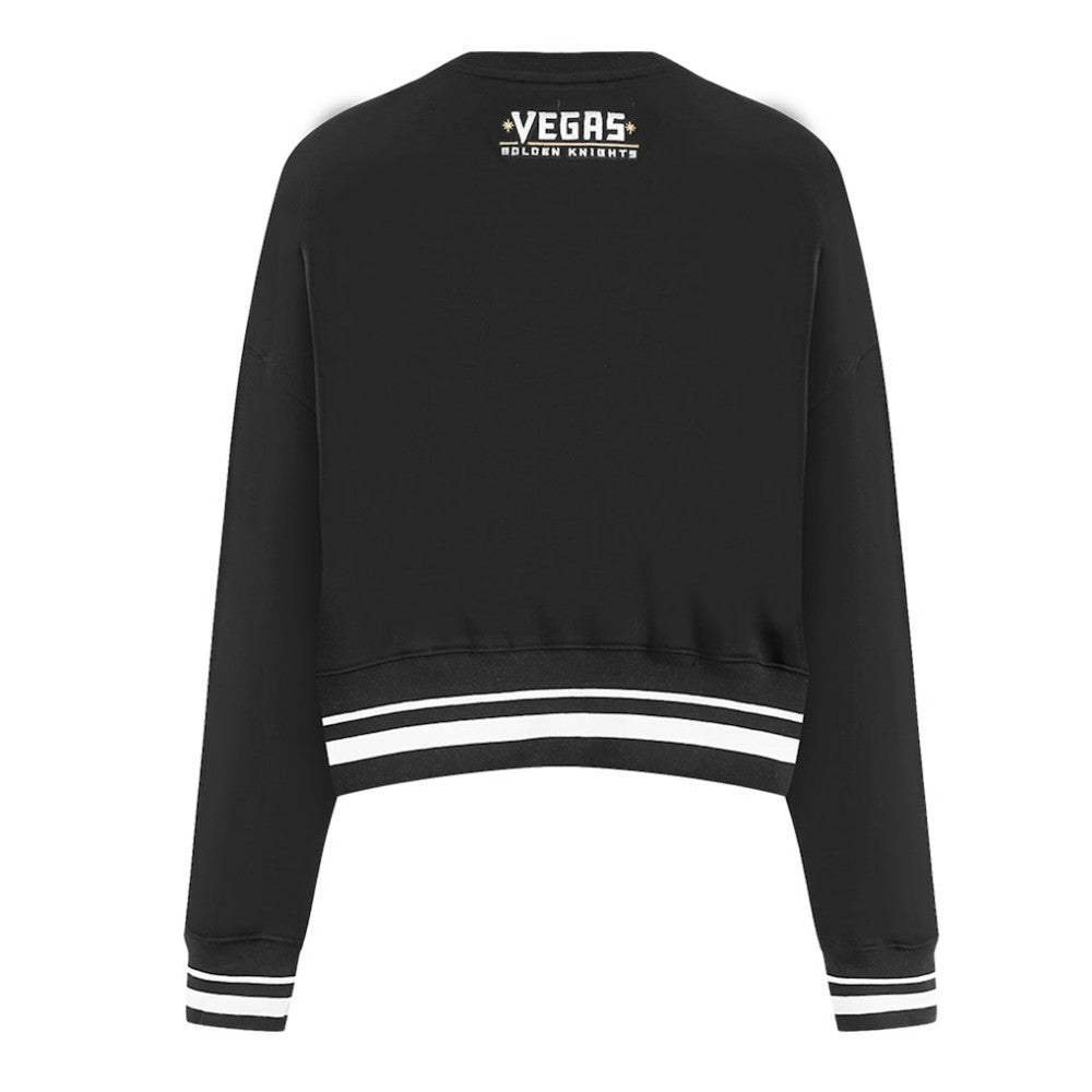 Vegas Golden Knights Pro Standard Women's Area Code Cropped Pullover Sweatshirt - Black Sweatshirts