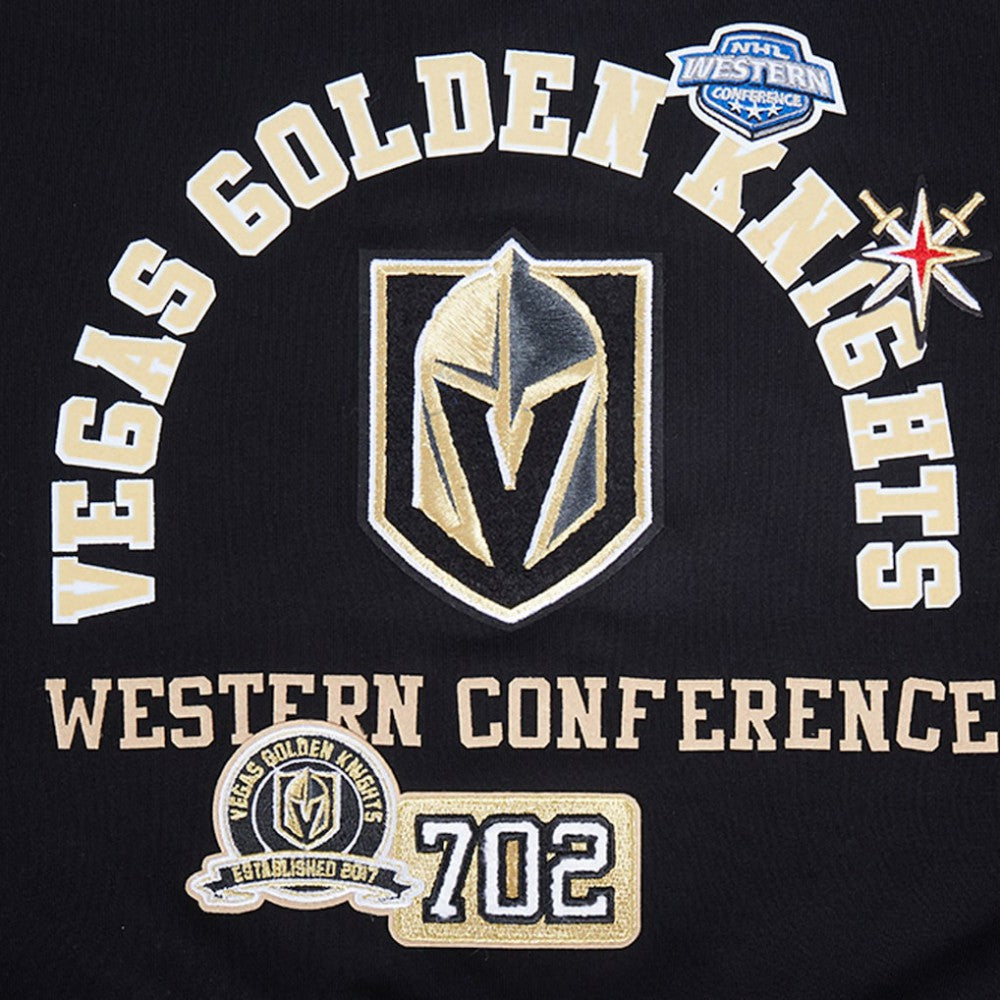 Vegas Golden Knights Pro Standard Women's Area Code Cropped Pullover Sweatshirt - Black Sweatshirts