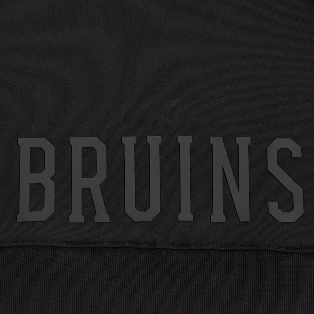 Boston Bruins Pro Standard Women's Jewels Cropped Pullover Hoodie - Black Hoodies