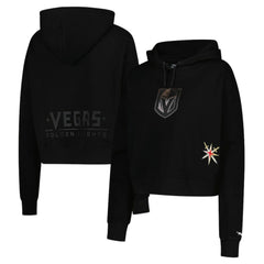 Vegas Golden Knights Pro Standard Women's Jewels Cropped Pullover Hoodie - Black Hoodies