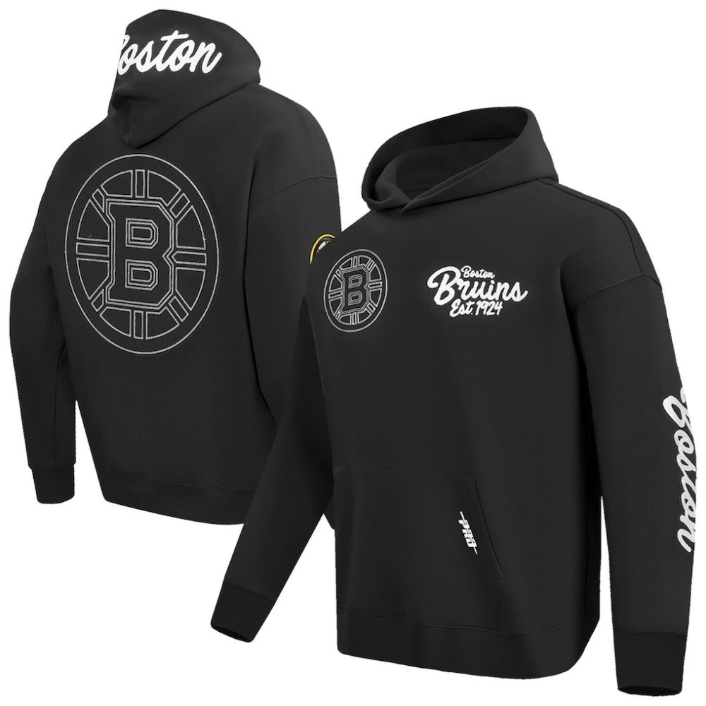 Boston Bruins Pro Standard Paint the City Pullover Hoodie - Black Hoodies