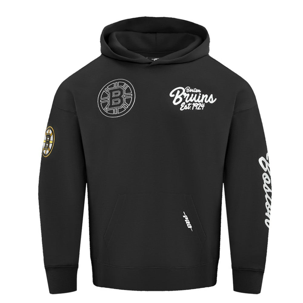 Boston Bruins Pro Standard Paint the City Pullover Hoodie - Black Hoodies