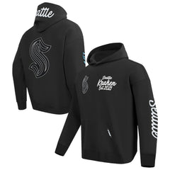Seattle Kraken Pro Standard Paint the City Pullover Hoodie - Black Hoodies