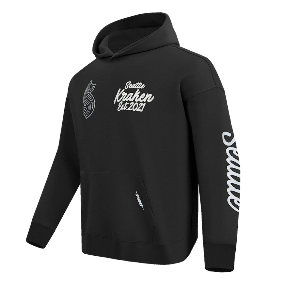 Seattle Kraken Pro Standard Paint the City Pullover Hoodie - Black Hoodies