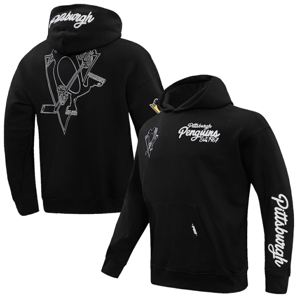 Pittsburgh Penguins Pro Standard Paint the City Pullover Hoodie - Black Hoodies