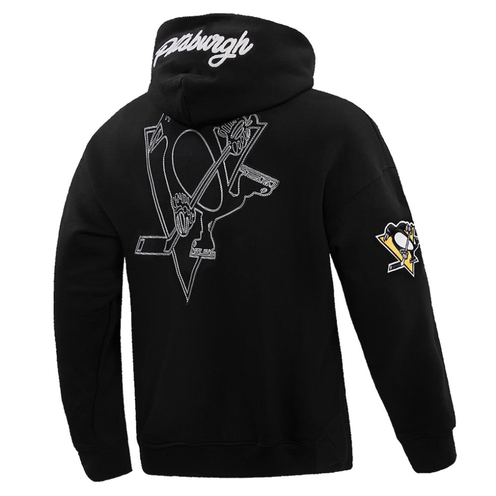 Pittsburgh Penguins Pro Standard Paint the City Pullover Hoodie - Black Hoodies