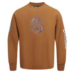 Seattle Kraken Pro Standard Paint the City Pullover Sweatshirt - Brown Sweatshirts