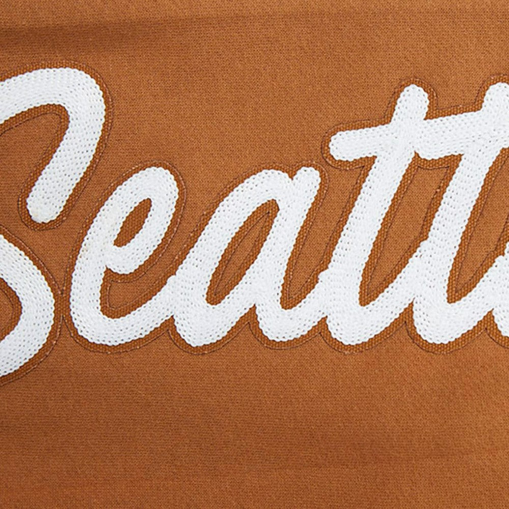 Seattle Kraken Pro Standard Paint the City Pullover Sweatshirt - Brown Sweatshirts
