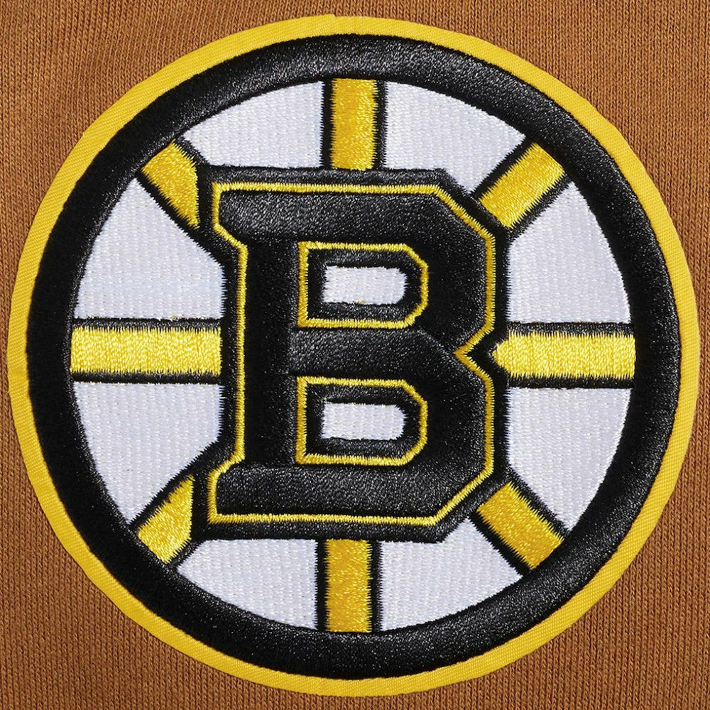 Boston Bruins Pro Standard Paint the City Pullover Sweatshirt - Brown Sweatshirts