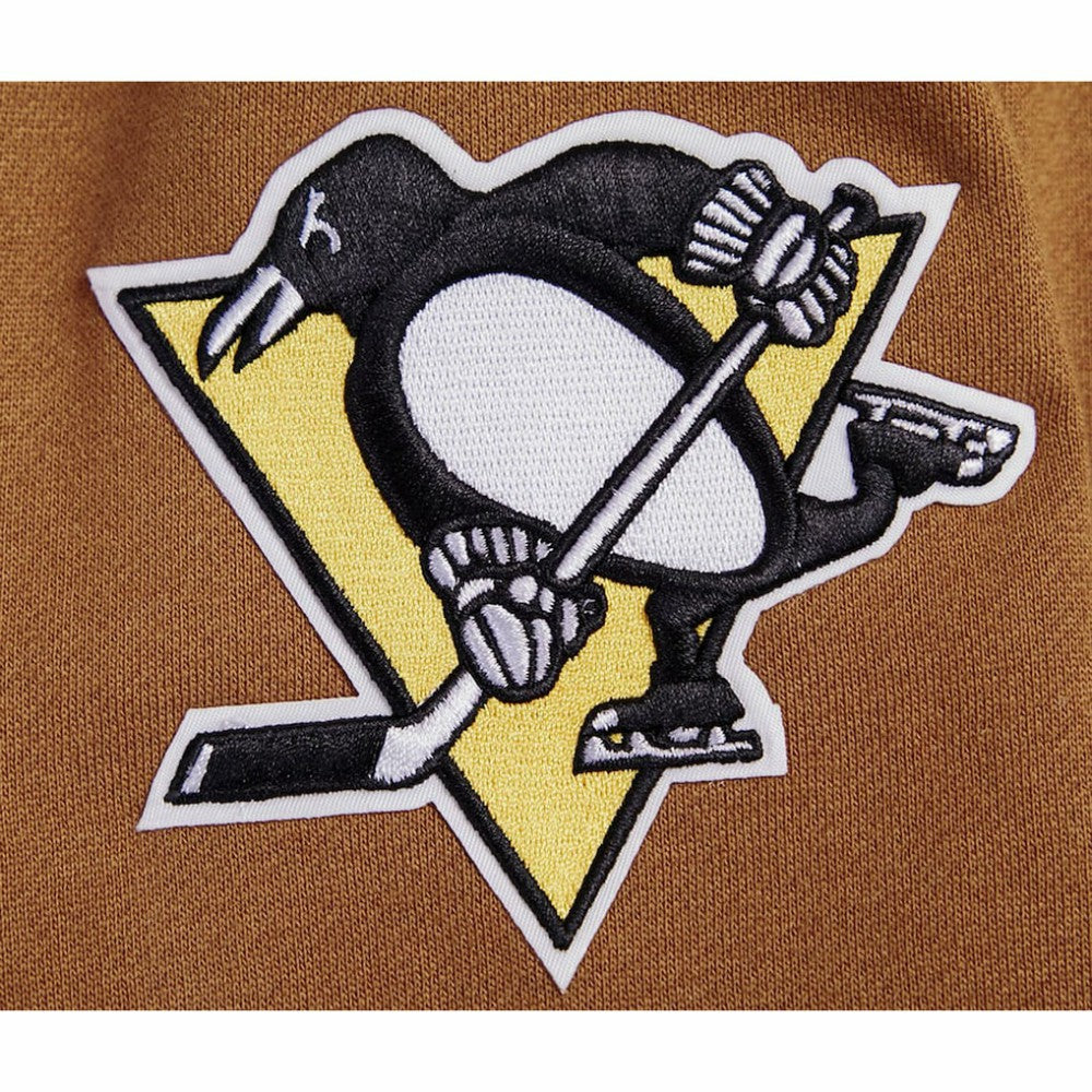 Pittsburgh Penguins Pro Standard Paint the City Pullover Sweatshirt - Brown Sweatshirts