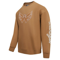 Washington Capitals Pro Standard Paint the City Pullover Sweatshirt - Brown Sweatshirts