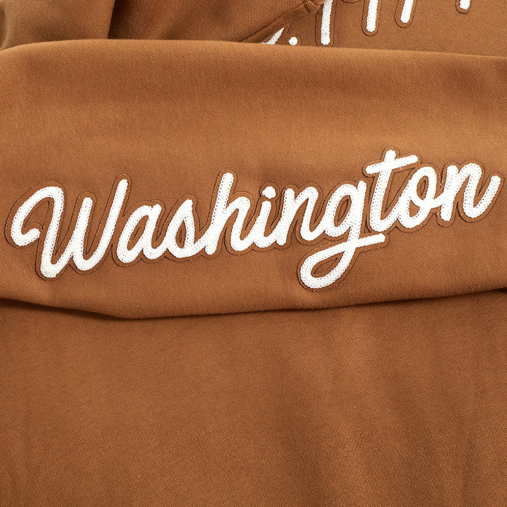 Washington Capitals Pro Standard Paint the City Pullover Sweatshirt - Brown Sweatshirts